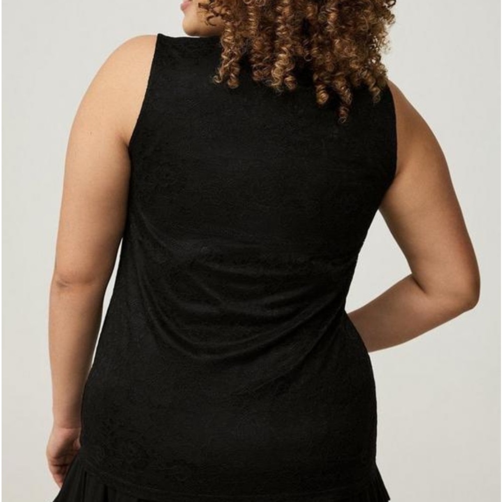 Torrid Black Lace Sleeveless Top - Picture 5 of 7